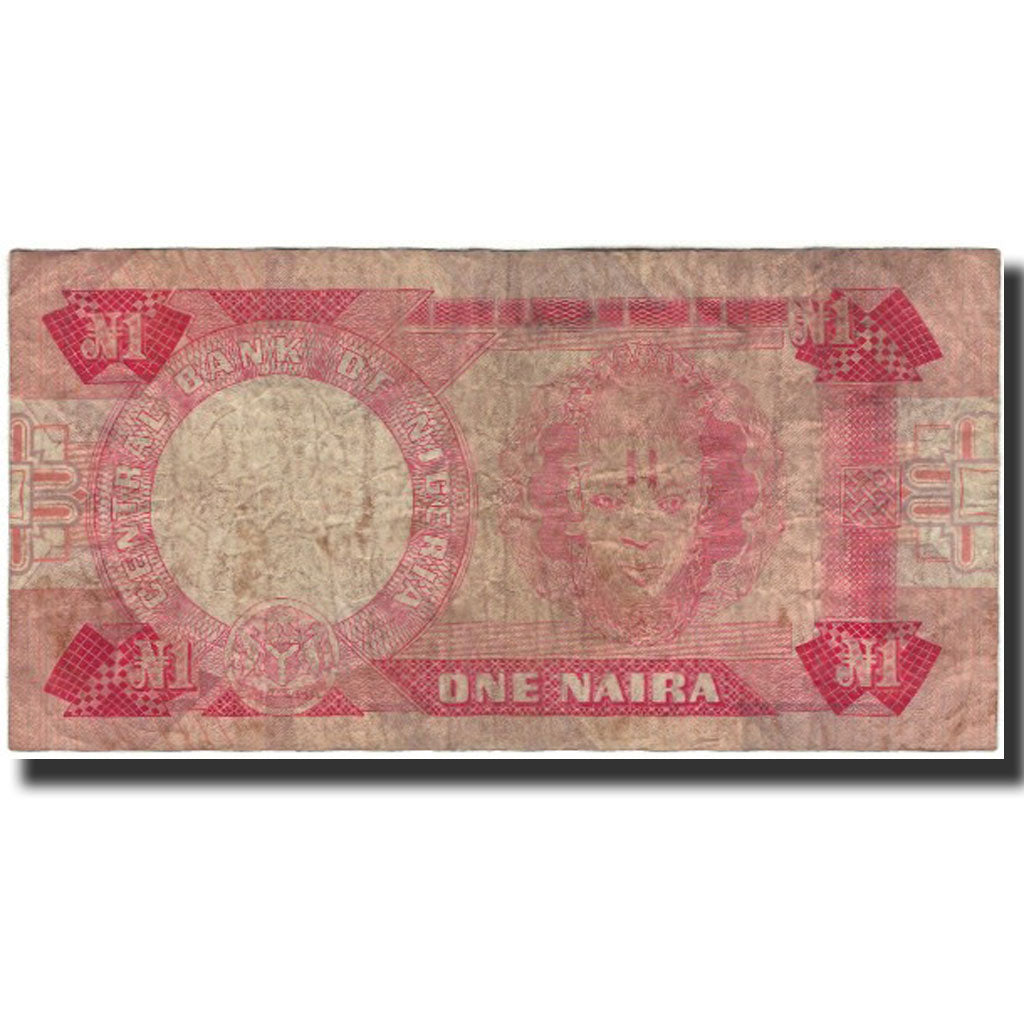 Billet, Nigéria, 1 Naira, Undated 1979-1984, KM:19b, B+