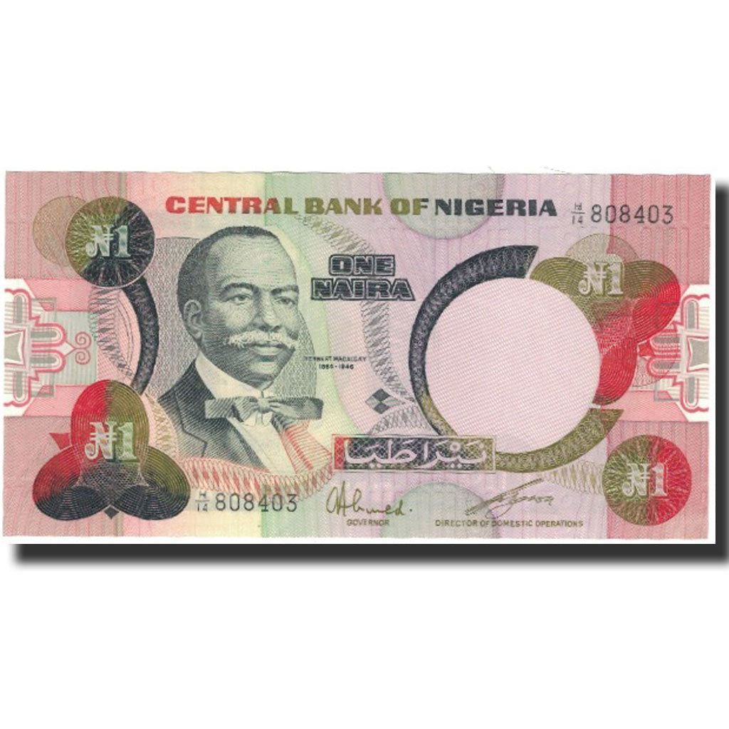 Banknote, Nigeria, 1 Naira, UNDATED (1984), KM:23a, UNC(65-70)