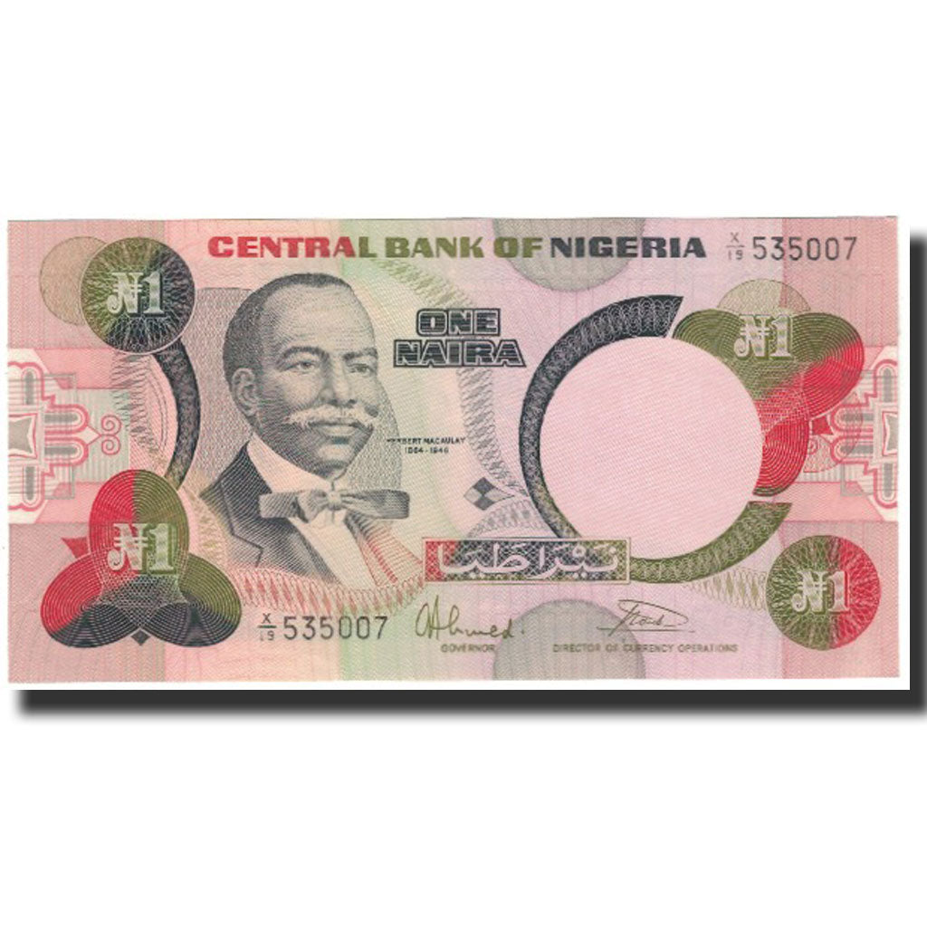 Banknote, Nigeria, 1 Naira, UNDATED (1984), KM:23b, UNC(65-70)