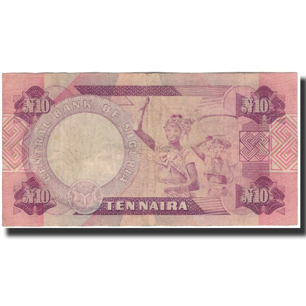 Billet, Nigéria, 10 Naira, Undated 1979-1984, KM:21c, TB