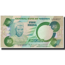 Banknote, Nigeria, 5 Naira, Undated (1979-84), KM:20a, AU(55-58)