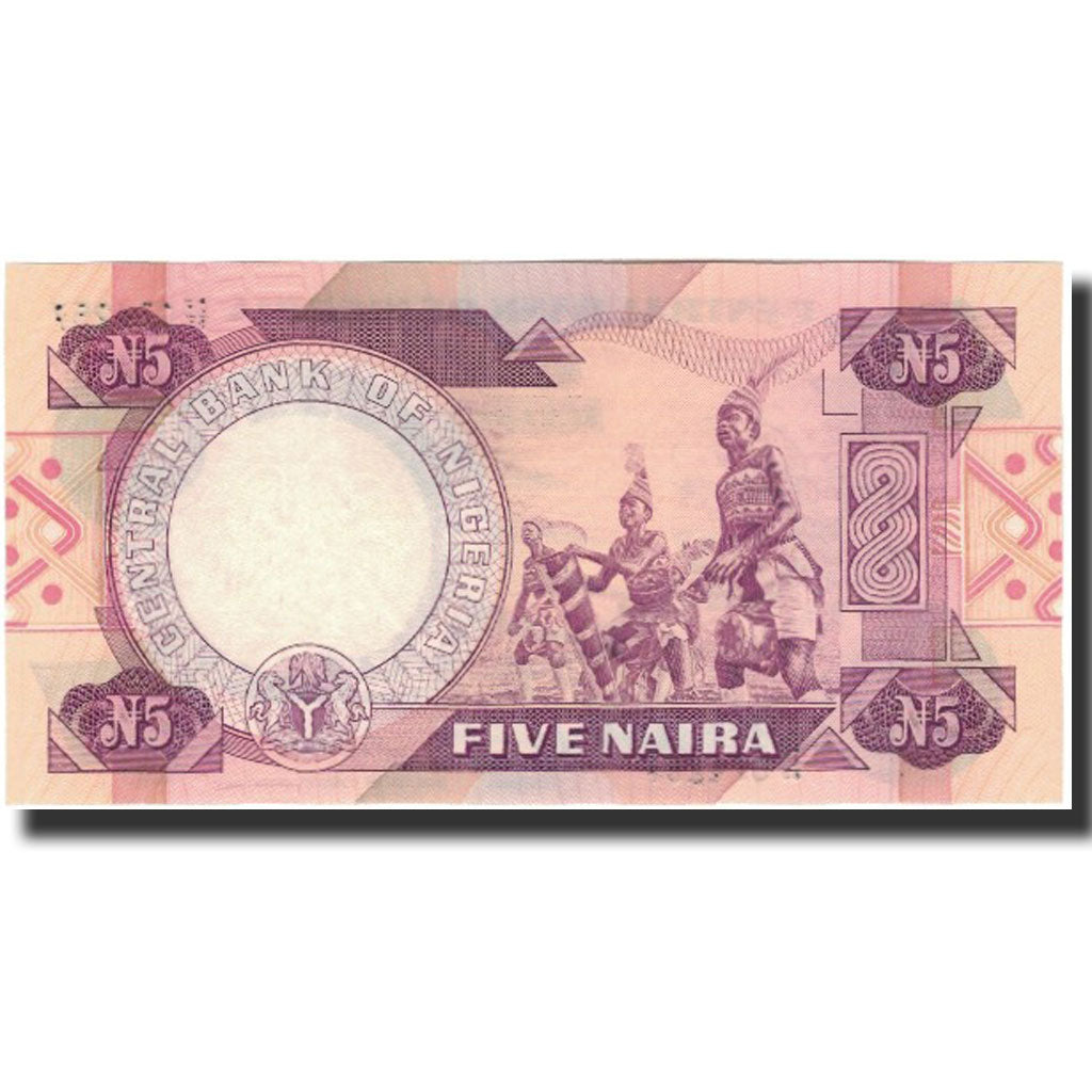 Billet, Nigéria, 5 Naira, Undated 1984-2001, KM:24d, SPL