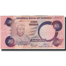 Banknote, Nigeria, 5 Naira, Undated 1984-2001, KM:24b, VF(30-35)