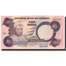 Banknot, Nigeria, 5 Naira, Undated 2005, KM:24j, UNC(65-70)