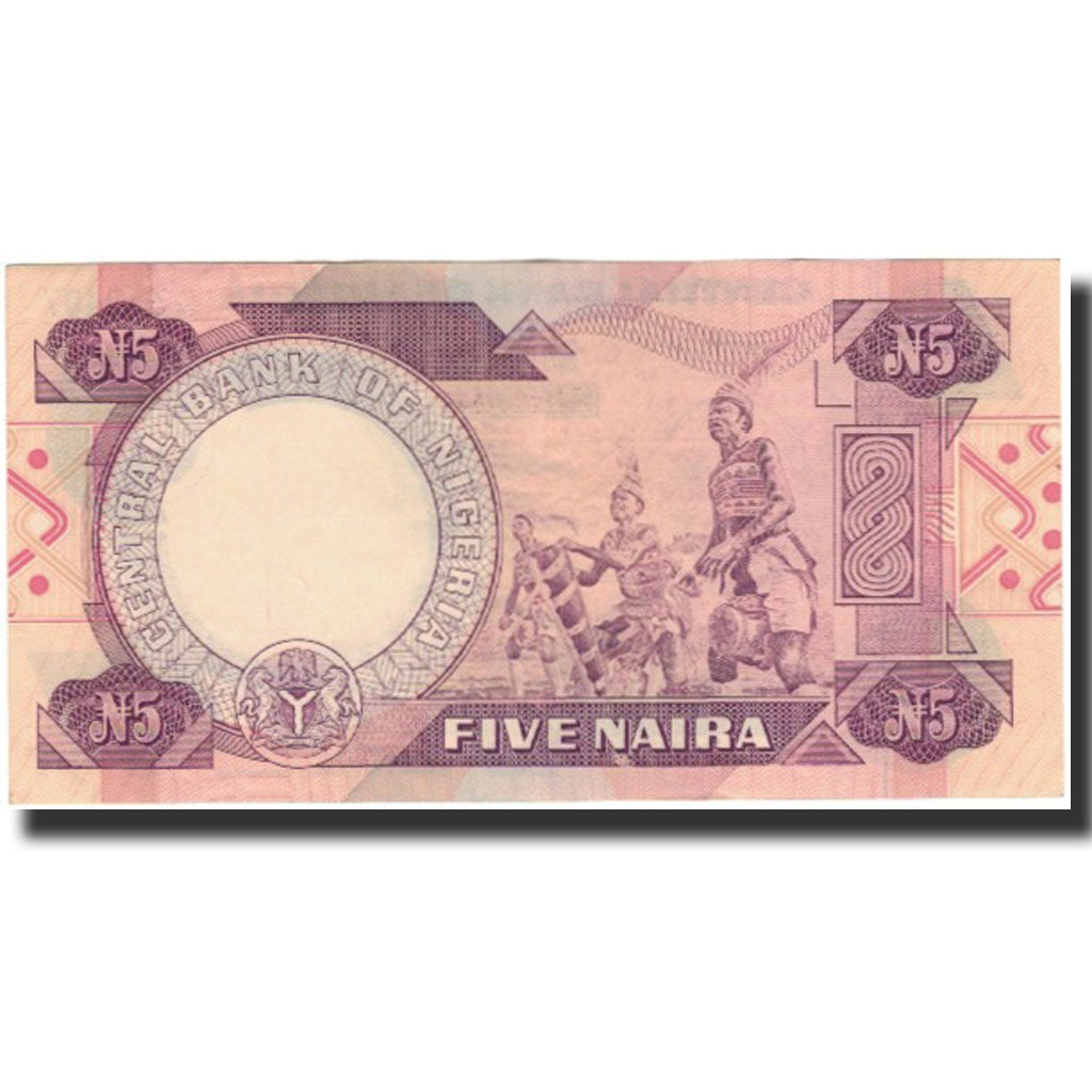 Banknote, Nigeria, 5 Naira, Undated 1984-2001, KM:24b, AU(55-58)