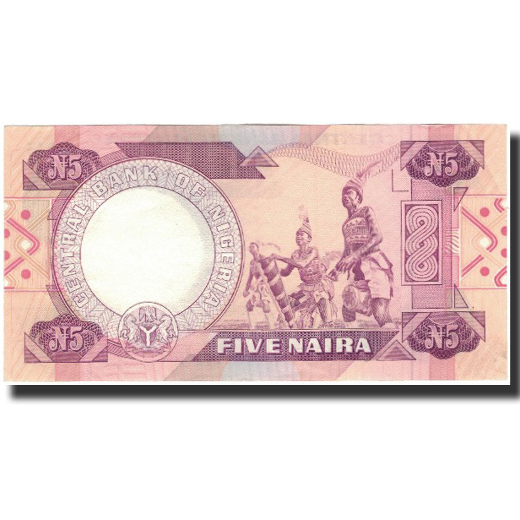 Banknote, Nigeria, 5 Naira, Undated 1984-2001, KM:24b, AU(55-58)