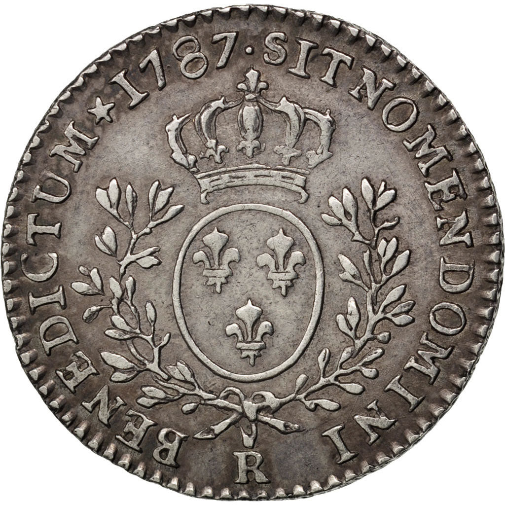 FRANCE, 1/10 Ecu, 1787, Orléans, EF(40-45), Silver, Gadoury #353, 2.95