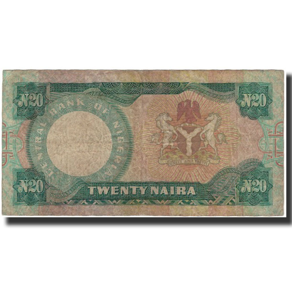 Billet, Nigéria, 20 Naira, Undated (2001), KM:26a, TB
