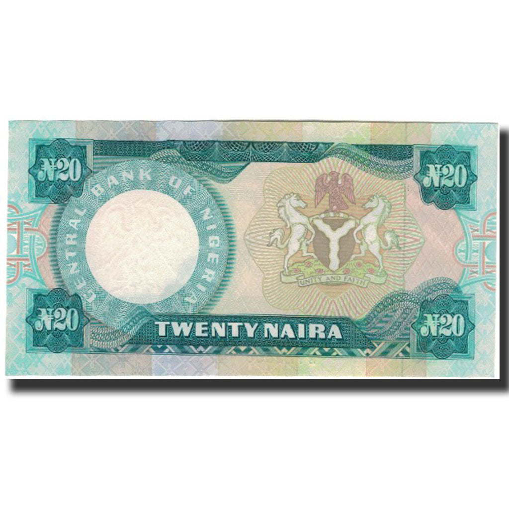Banknote, Nigeria, 20 Naira, Undated (2001), KM:26b, UNC(65-70)