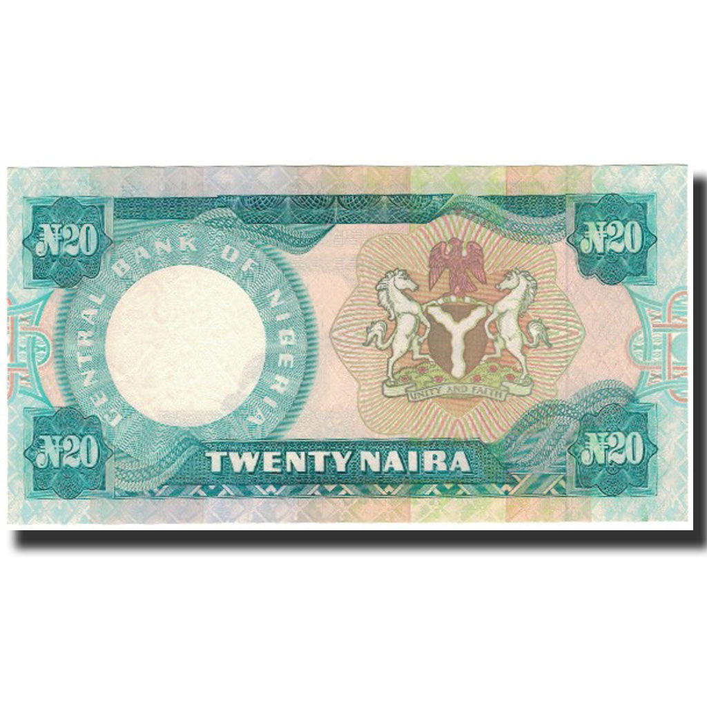 Banknote, Nigeria, 20 Naira, Undated (2001), KM:26b, UNC(65-70)
