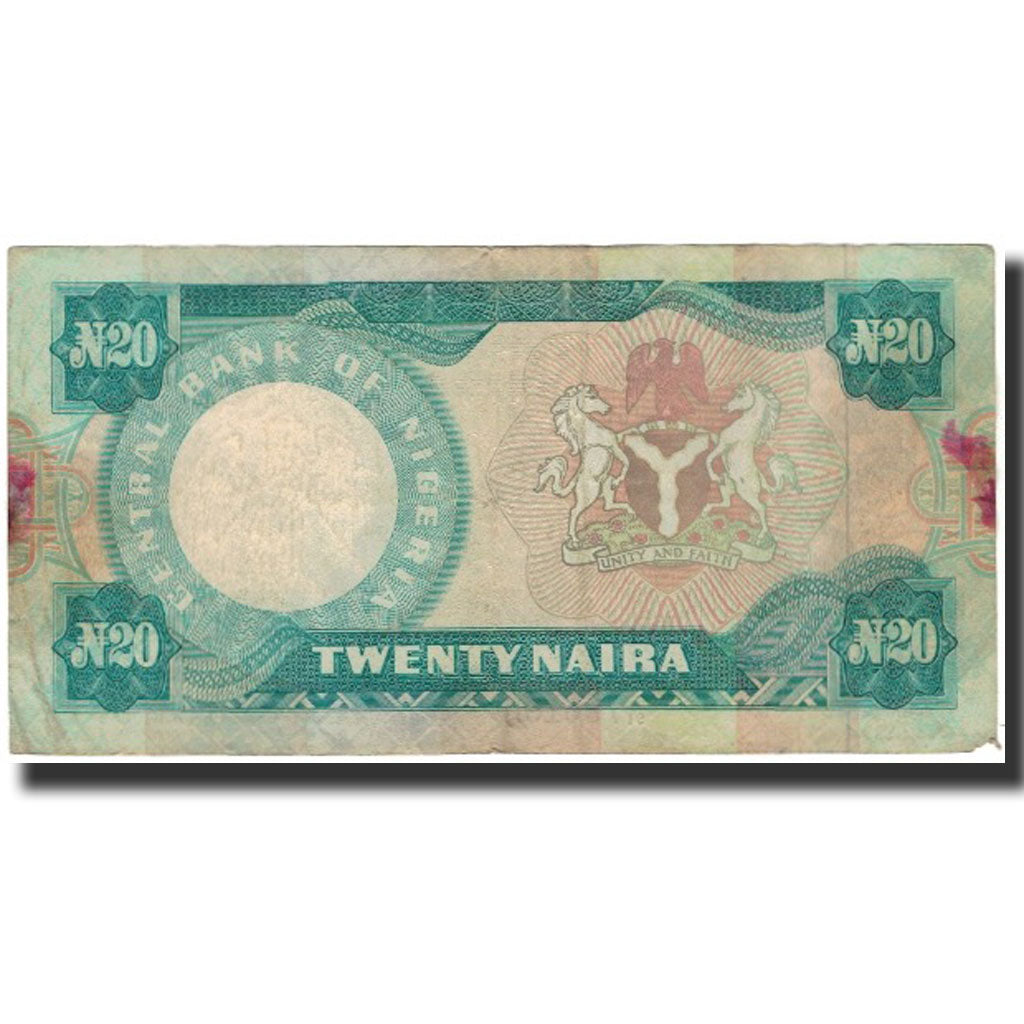 Billet, Nigéria, 20 Naira, Undated 2005, KM:26d, B+