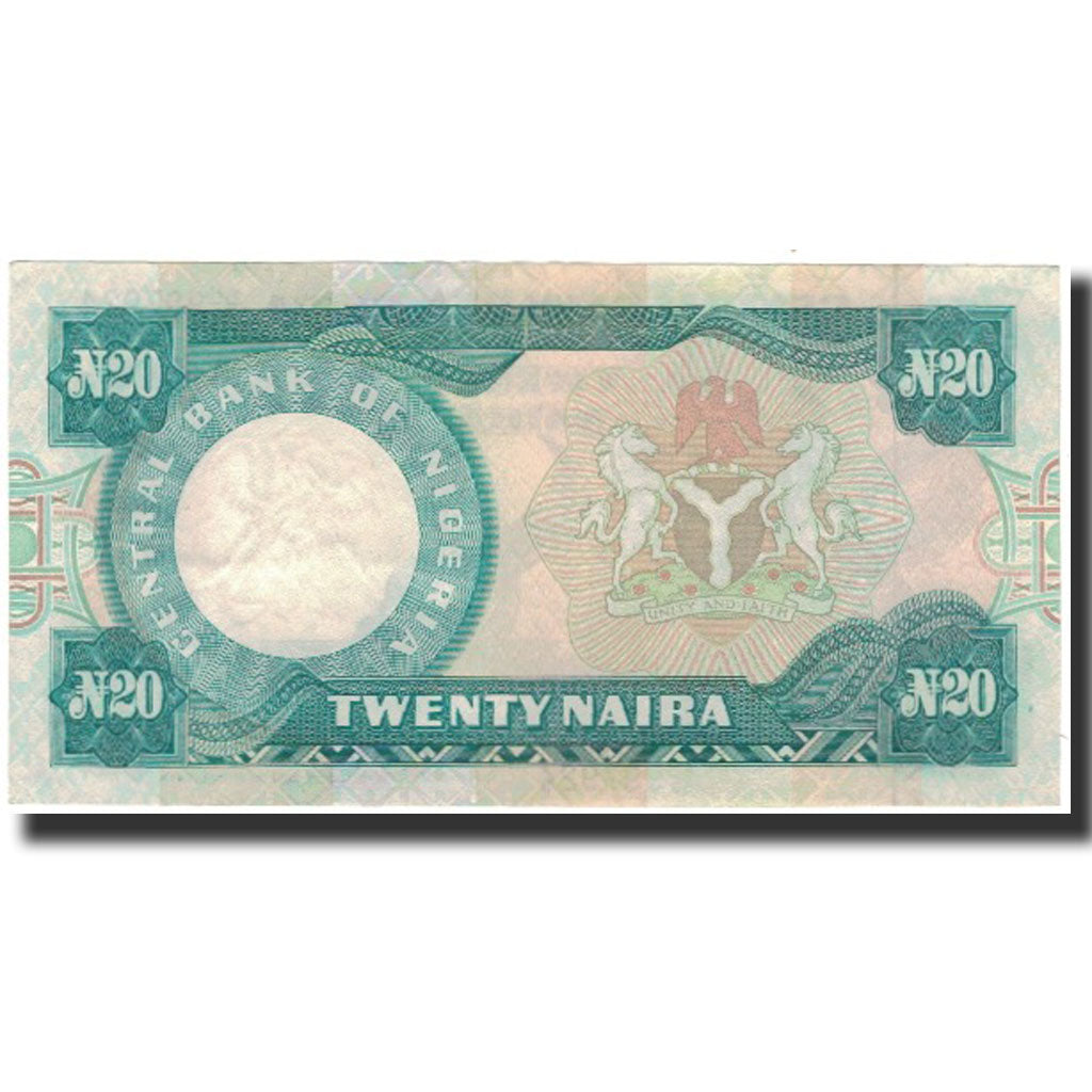 Billet, Nigéria, 20 Naira, Undated 2005, KM:26g, SUP+