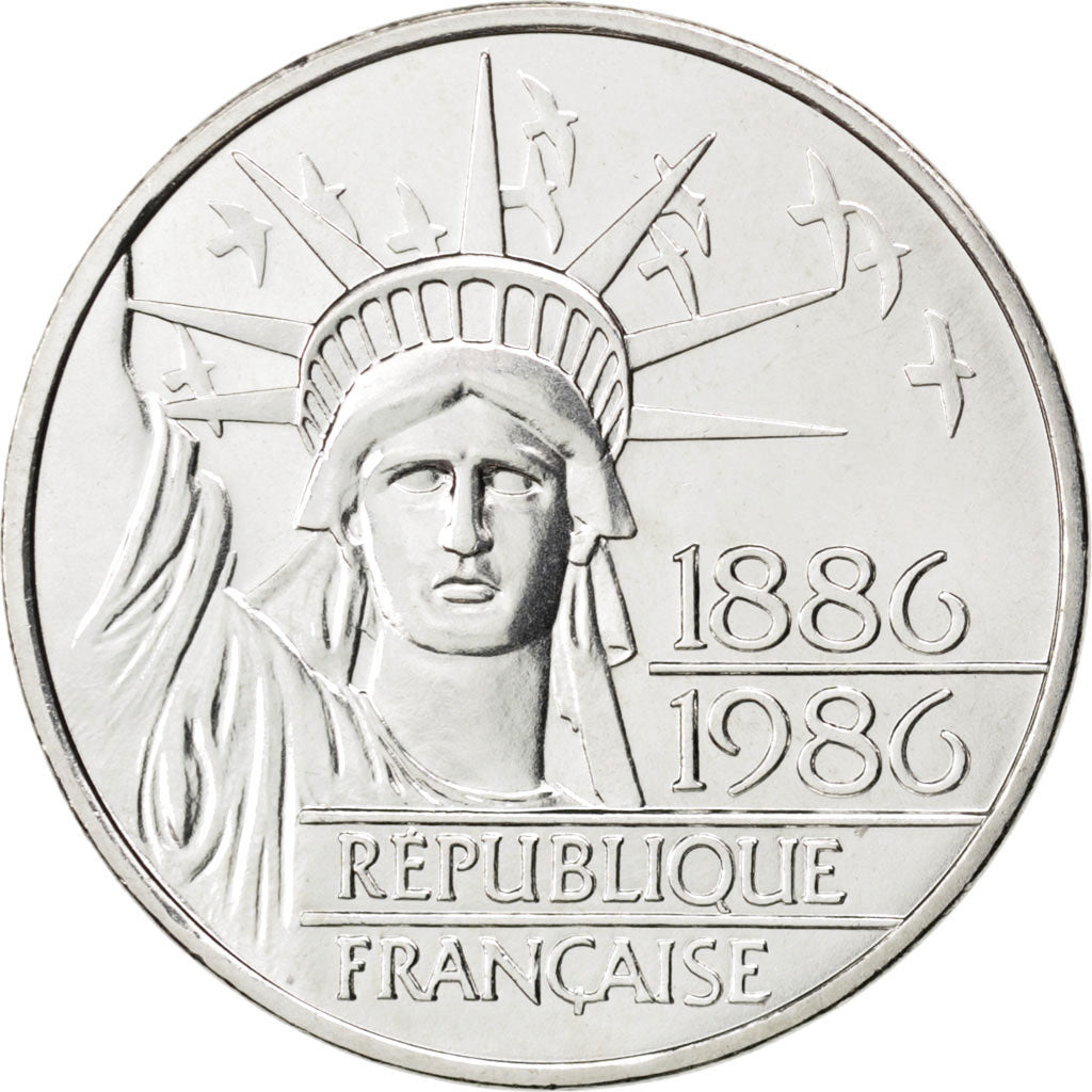 FRANCE, 100 Francs, 1986, KM #P972, MS(60-62), Silver, Gadoury #901p, 29.95