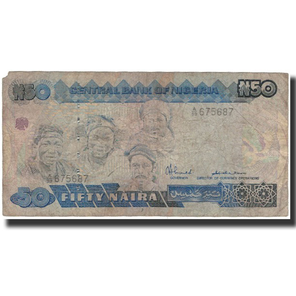 Billet, Nigéria, 50 Naira, Undated 2005, KM:27A, AB+
