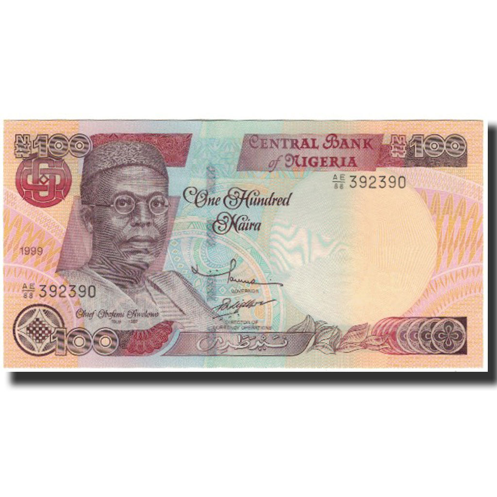 Banknote, Nigeria, 100 Naira, Undated (1999), KM:28b, UNC(65-70)