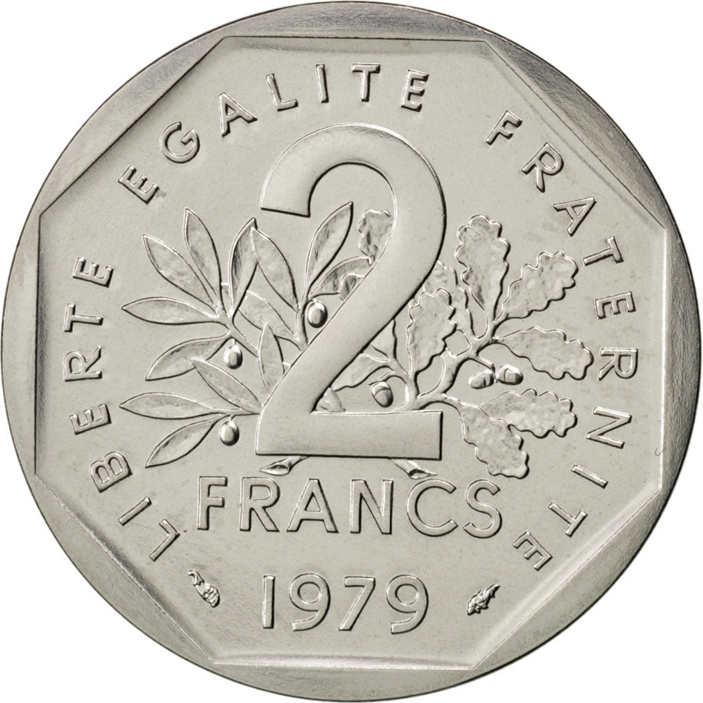 Francia, 2 Francs, 1979, SPL, Nichel, Gadoury:546p