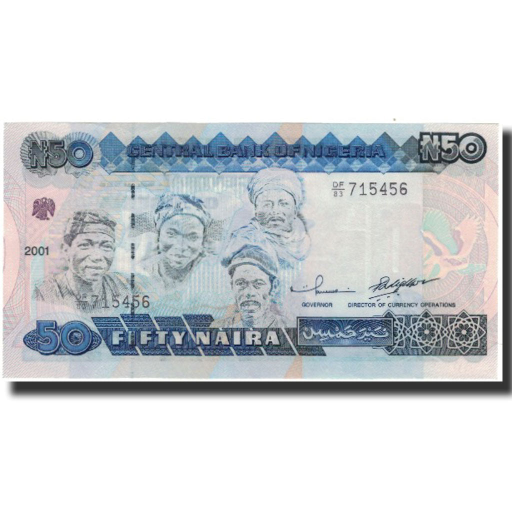 Banknote, Nigeria, 50 Naira, Undated 2005, KM:27d, UNC(65-70)