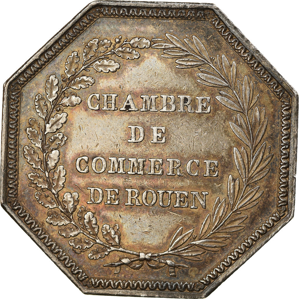 France, Jeton, Chamber of Commerce, Chambre de Commerce de Rouen, Tiolier, TTB+