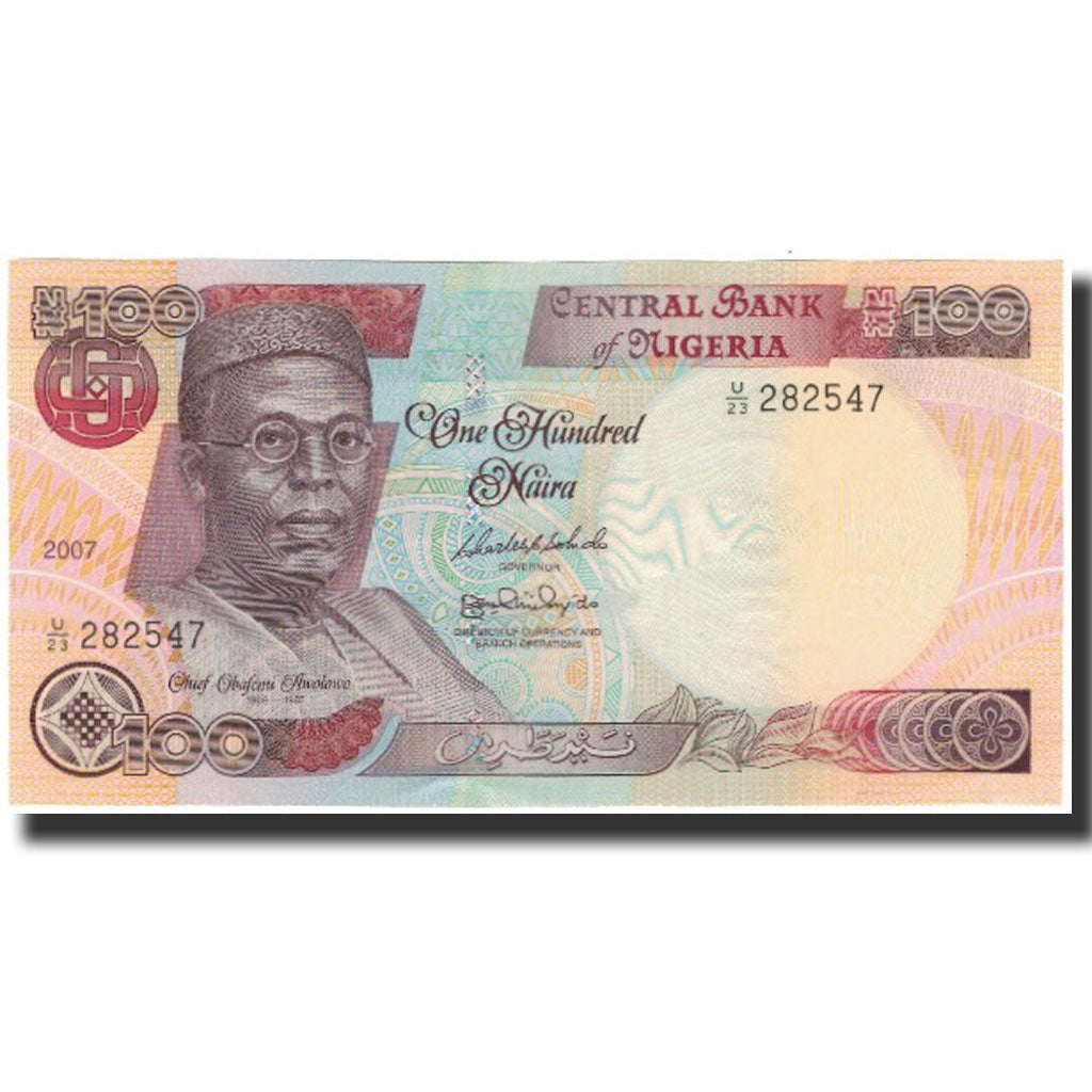 Banknote, Nigeria, 100 Naira, 2007, KM:28h, UNC(63)