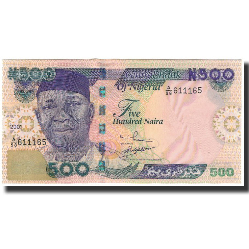 Banknote, Nigeria, 500 Naira, 2001, KM:30a, UNC(63)