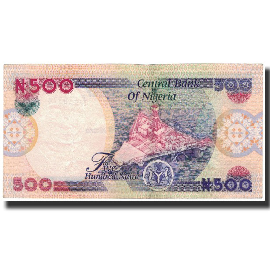 Banknote, Nigeria, 500 Naira, 2002, KM:30a, AU(55-58)