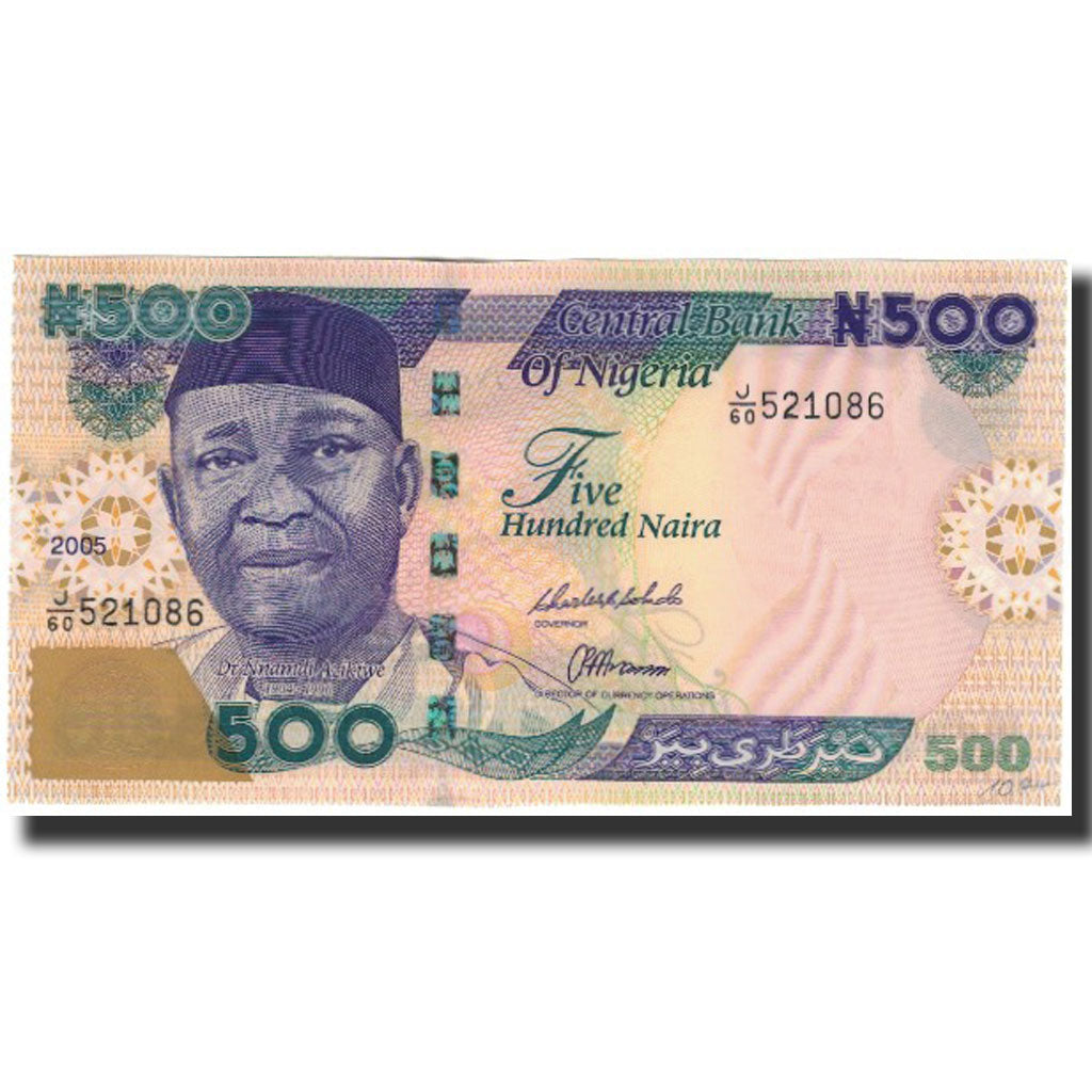 Banknote, Nigeria, 500 Naira, 2005, KM:30d, UNC(65-70)