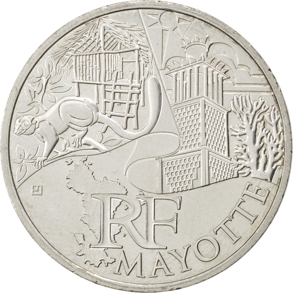 France, 10 Euro, 2011, AU(55-58), Silver, 9.97