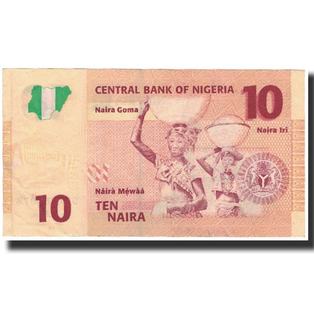 Banknote, Nigeria, 10 Naira, 2007, KM:33b, AU(50-53)