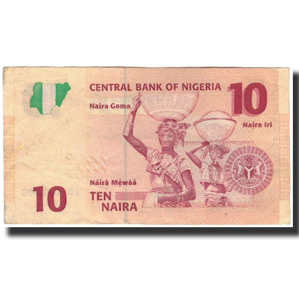 Banknote, Nigeria, 10 Naira, 2008, KM:33c, EF(40-45)