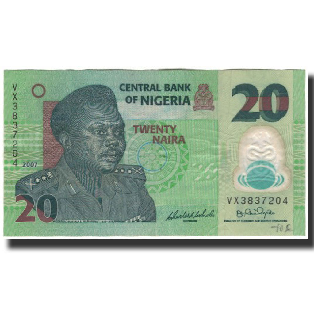 Billet, Nigéria, 20 Naira, 2007, KM:34b, TB+