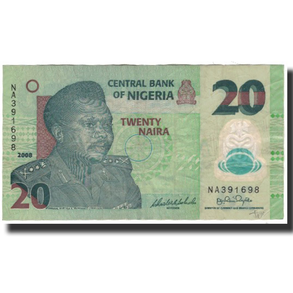 Billet, Nigéria, 20 Naira, 2008, KM:34d, TB