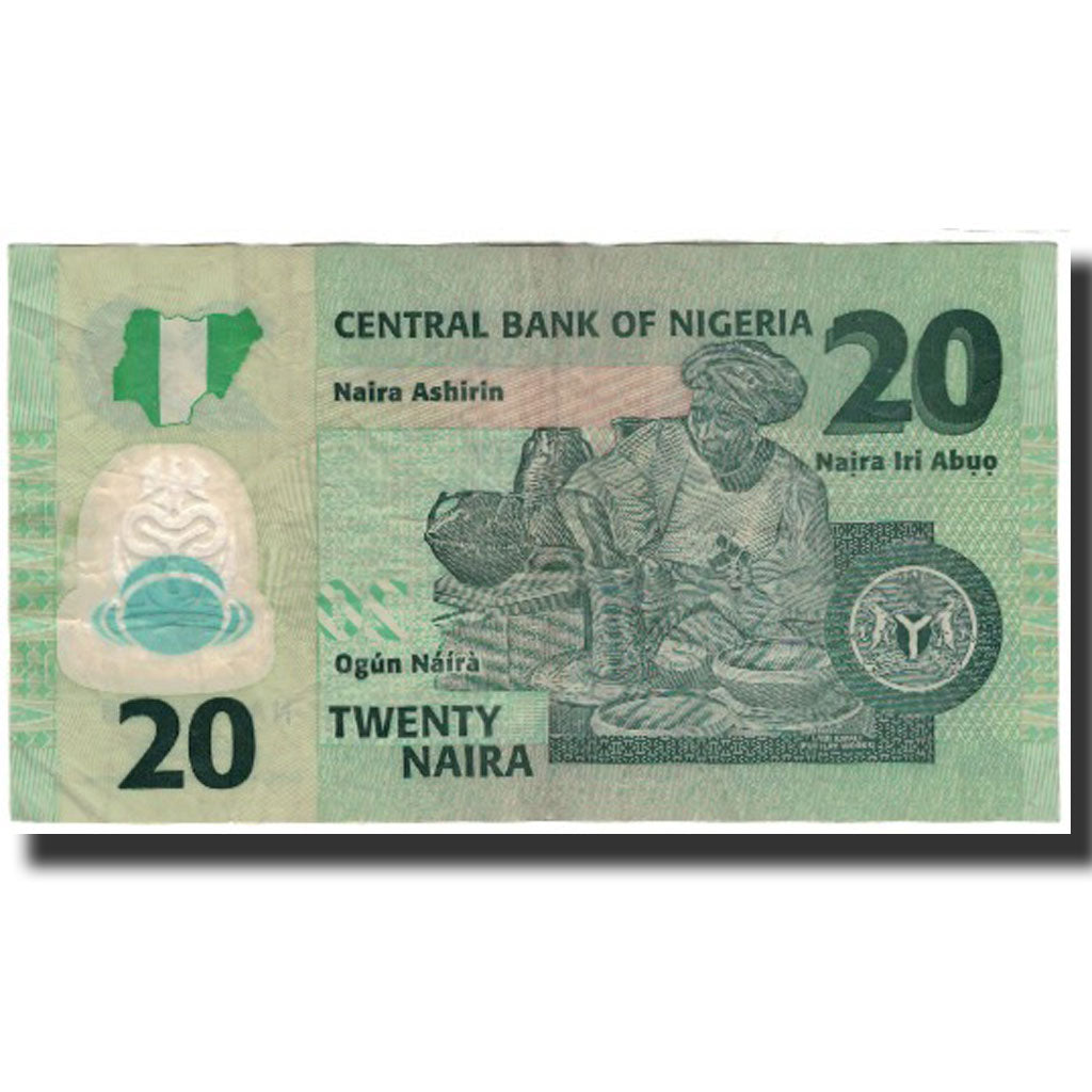 Billet, Nigéria, 20 Naira, 2008, KM:34d, TB