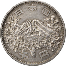 JAPAN, 1000 Yen, 1964, KM #80, AU(55-58), Silver, 35, 19.92