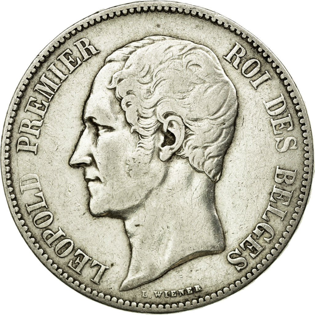 Coin, Belgium, Leopold I, 5 Francs, 5 Frank, 1853, EF(40-45), Silver, KM:17