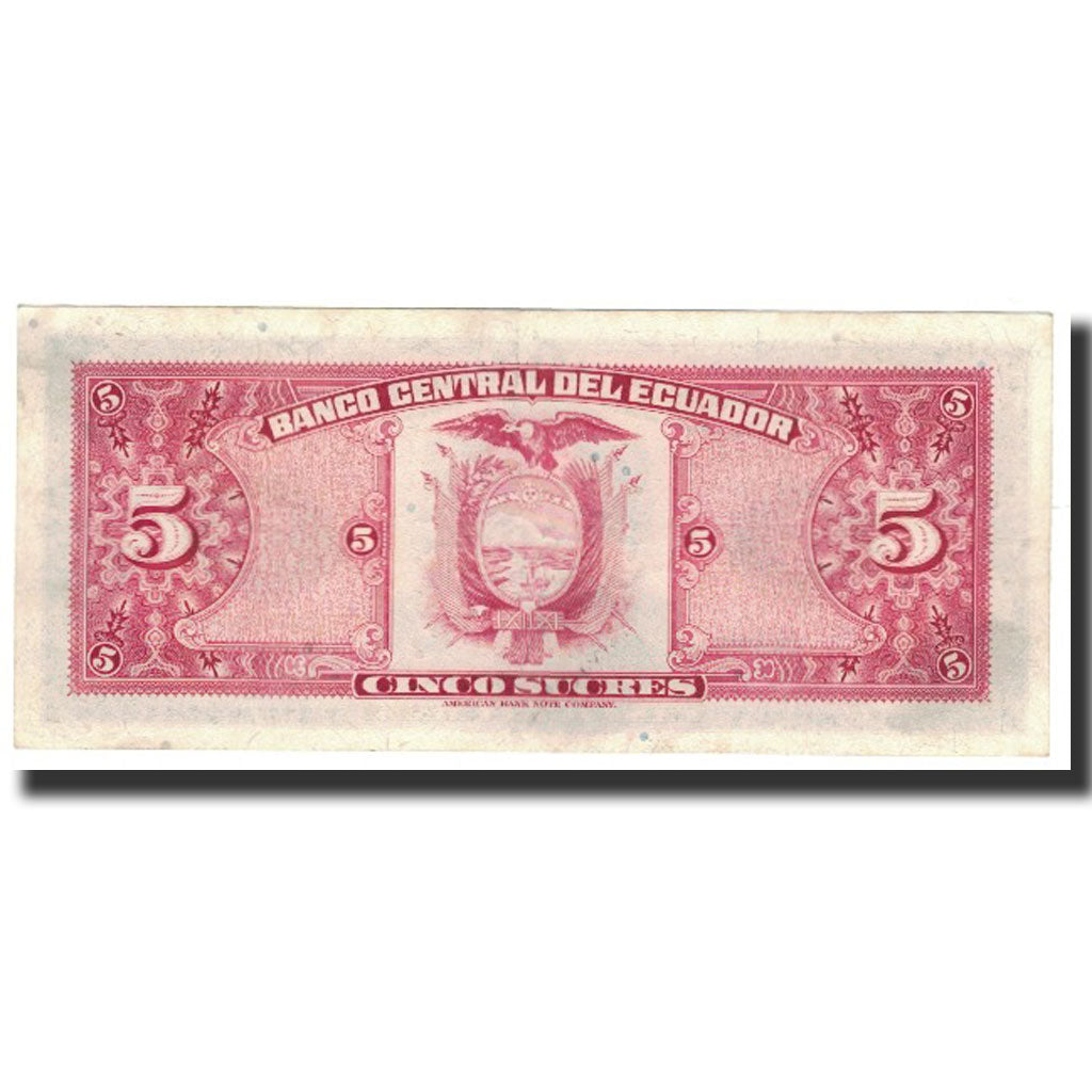 Banknote, Ecuador, 5 Sucres, 1975-03-14, KM:108a, UNC(64)