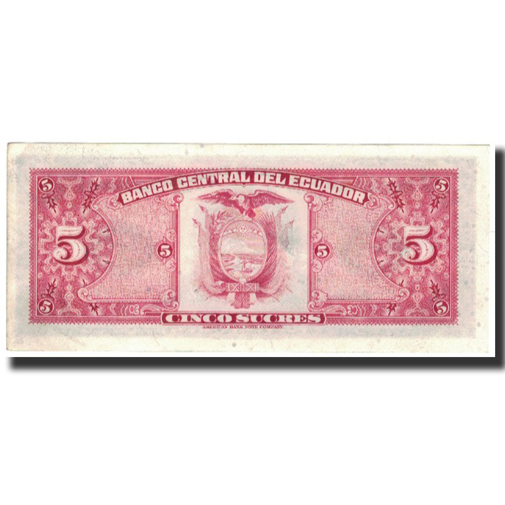 Banknote, Ecuador, 5 Sucres, 1975-03-14, KM:108a, UNC(64)