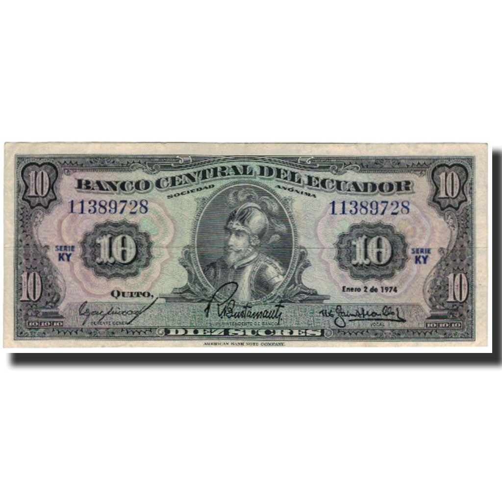 Banknote, Ecuador, 10 Sucres, 1974-01-02, KM:101Ab, EF(40-45)