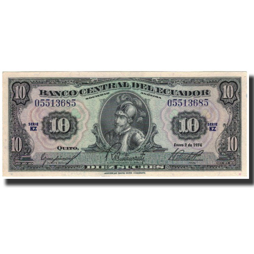 Banknote, Ecuador, 10 Sucres, 1974-01-02, KM:101Ab, UNC(65-70)