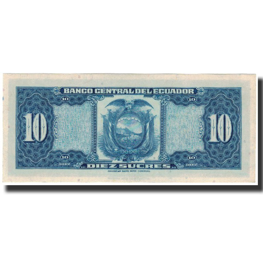 Banknote, Ecuador, 10 Sucres, 1974-01-02, KM:101Ab, UNC(65-70)