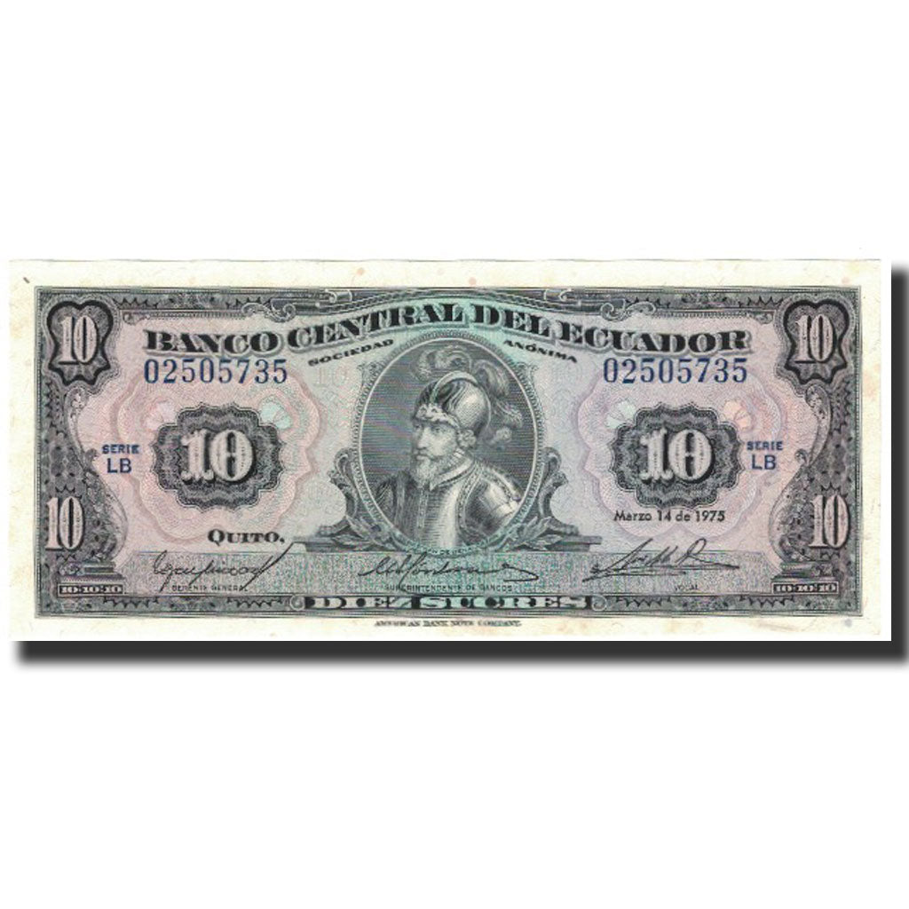 Banknote, Ecuador, 10 Sucres, 1975-04-14, KM:109, UNC(65-70)
