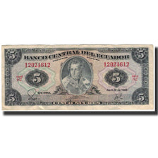 Banknote, Ecuador, 5 Sucres, 1983-04-20, KM:108b, VF(20-25)