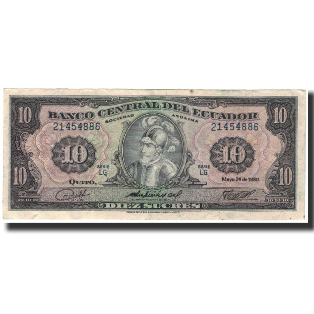 Banknote, Ecuador, 10 Sucres, 1980-05-24, KM:114b, EF(40-45)