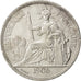 FRENCH INDO-CHINA, Piastre, 1906, Paris, KM #5a.1, EF(40-45), Silver, Lecompte..