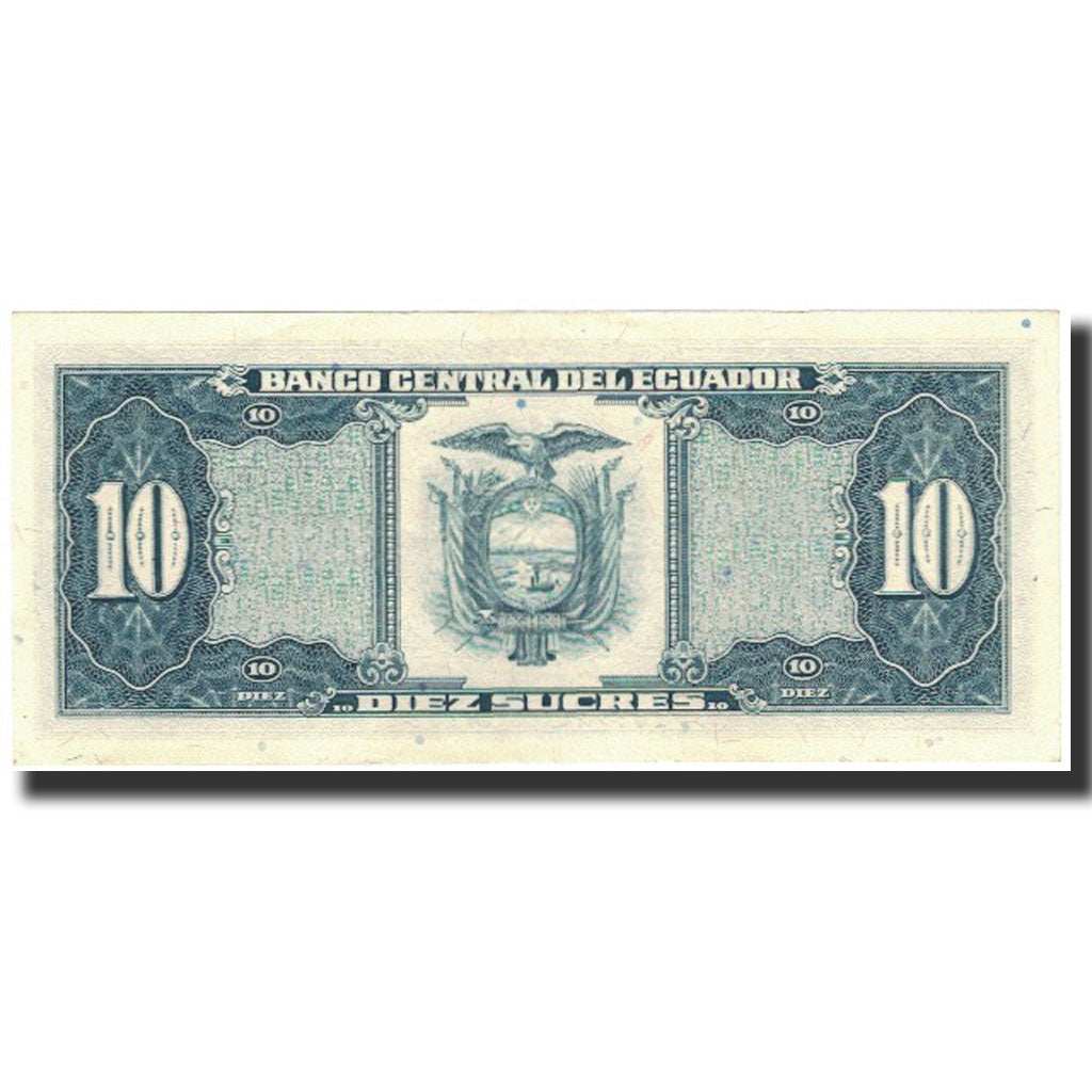 Banknote, Ecuador, 10 Sucres, 1988-11-22, KM:121, UNC(63)