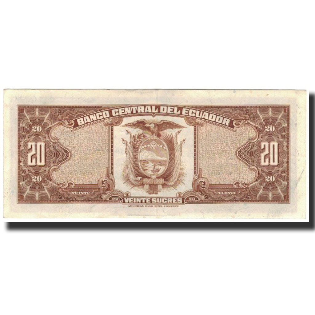 Banknote, Ecuador, 20 Sucres, 1976-08-10, KM:110, UNC(60-62)
