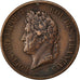 General Colony, 10 Centimes, 1841, Paris, AU(50-53), Bronze, Lecompte #316,...