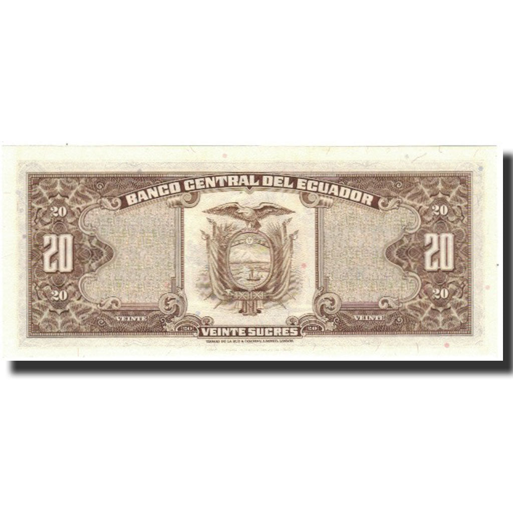 Banknote, Ecuador, 20 Sucres, 1980-05-24, KM:115b, UNC(65-70)