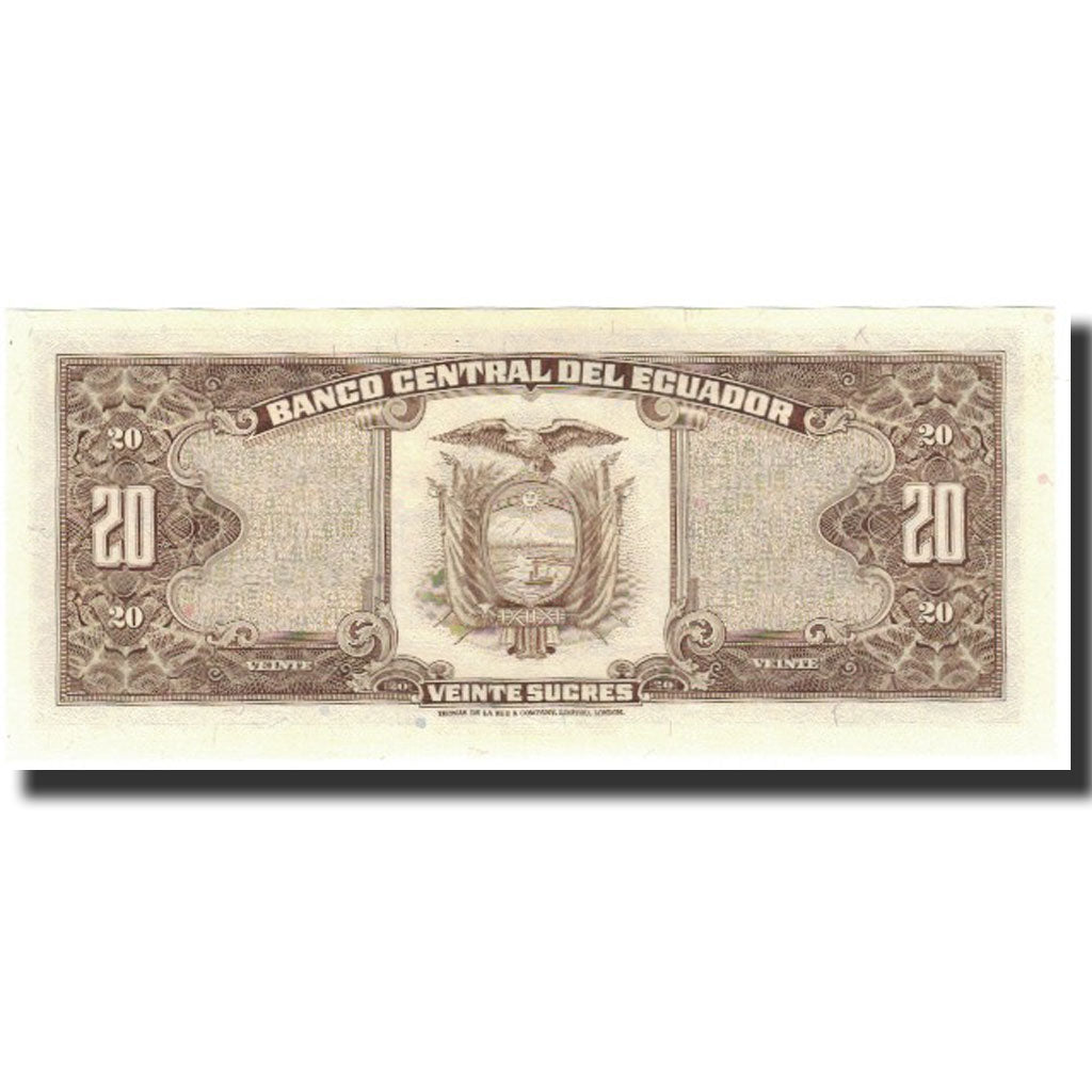 Banknote, Ecuador, 20 Sucres, 1980-05-24, KM:115b, UNC(65-70)