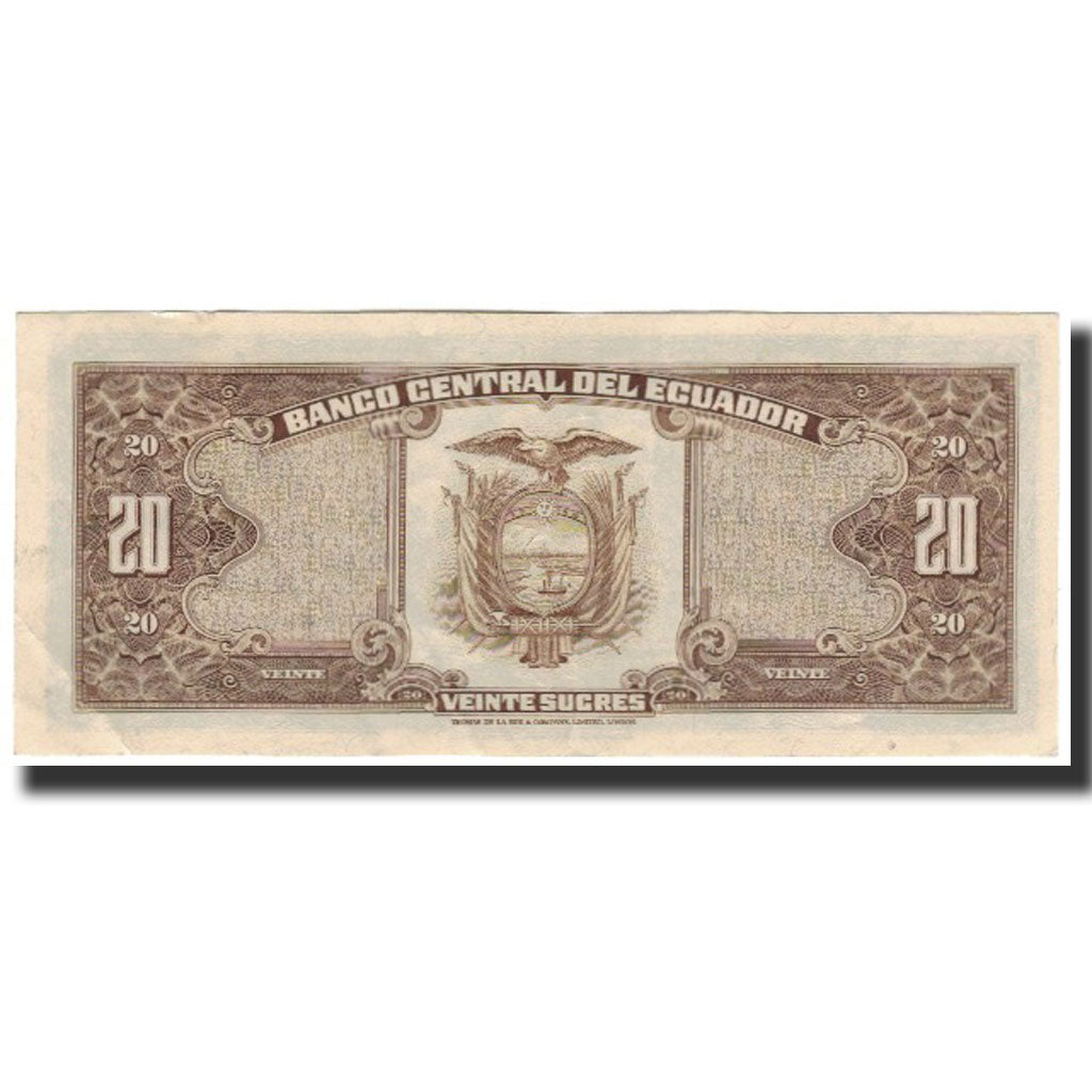Banknote, Ecuador, 20 Sucres, 1980-05-24, KM:115b, AU(55-58)