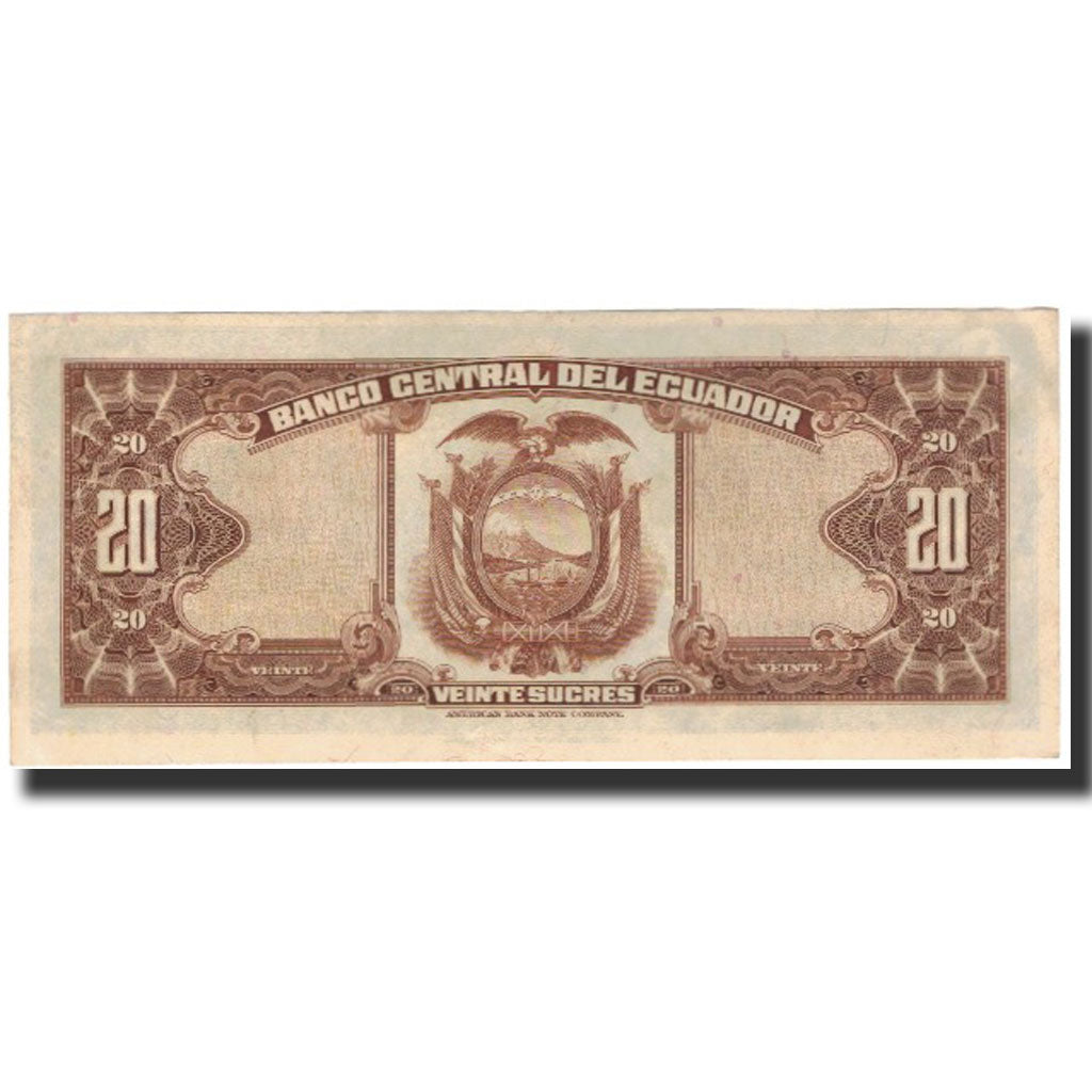 Geldschein, Ecuador, 20 Sucres, 1973-09-03, KM:103b, UNZ-